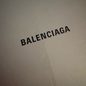 Balenciaga Cream Box with Black Logo